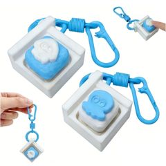 [Clearance Sale] Calming Fidget Toy - Endless Bubble Wrap Keychain - Stress Relief Toy - Button Clicker - Cute Fidget Clicker - Keyboard Fidget Toy - Deep Sea Kurobeko
