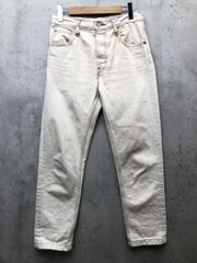 極美品】R.H.VINTAGE 刺子 テーパード ホワイト デニムパンツ 26
