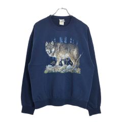 Artisan XL オオカミ柄 トレーナーus製90s - メルカリ