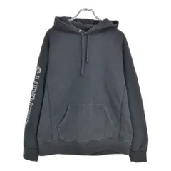 カナダ製 Supreme シュプリーム スウェットパーカー ブラック(メンズ M)中古 古着 V3562のサムネイル