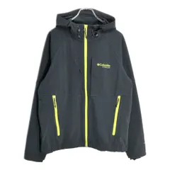 Columbia コロンビア TITANIUM ソフトシェルジャケット アウトドア ブラック(メンズ L)中古 古着 V7716のサムネイル
