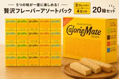 カロリーメイト ブロック アソートパック 5種 各4箱 20箱セット 大塚製薬 バランス栄養食 チーズ フルーツ チョコレート メープル バニラのサムネイル
