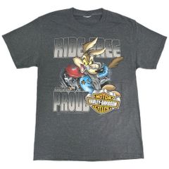 ハーレーダビッドソン×ルーニーテューンズ ローラバニー Tシャツ 古着