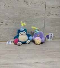 ポケットモンスター カビゴン メタモン 誕生日 ぬいぐるみ キーホルダー セットのサムネイル
