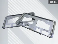 【割れ無し】SUZUKI スズキ 純正 ナンバープレート ナンバーフレーム ナンバープレートリム メッキ 即納のサムネイル