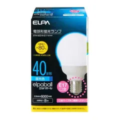 エルパ EFA10ED/8-E17-A141 電球形蛍光ランプ 昼光色 E17口金 40W EFA10ED8E17A1のサムネイル