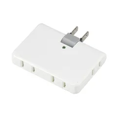 ヤザワ Y02HCK400WH ホワイト 強力雷ガード付4個口コーナータップ Y02HCK400WHのサムネイル