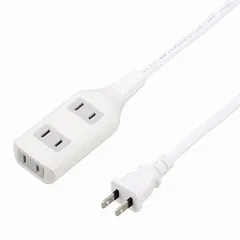 ヤザワ HSL301WH ホワイト テーブルタップ 3個口 1m HSL301WHのサムネイル