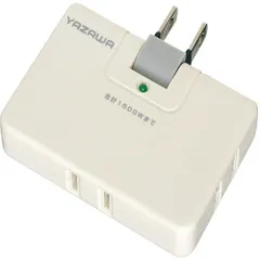 ヤザワ Y02CHK300WH ホワイト 雷サージ付コーナータップ13000V Y02CHK300WHのサムネイル
