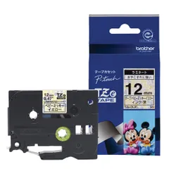 ブラザー TZe-DL31 ピータッチ ディズニーキャラクター 黒文字/ベビーミッキーイエロー 12mm TZEDL31のサムネイル