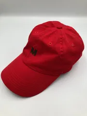 M キャップ レッド コットン ベースボール メンズ レディースのサムネイル