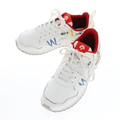 【新品アウトレット】ウィズ（W6YZ） W6YZ JM241-2N86G 合成皮革 スニーカー ホワイトxレッド【サイズ40】【メンズ】のサムネイル