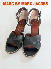 MARC BY MARC JACOBS　マークバイマークジェイコブス　サンダル・ミュール　23.0cm　３６　ヒール7　ネイビー　くつ　おしゃれ　お出掛け　送料込み　6468093のサムネイル