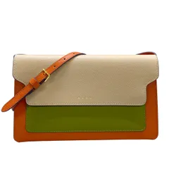 MARNI(マルニ) 財布 - PHMO0022U1LV520 オレンジ×ベージュ×カーキ ショルダーウォレット レザーのサムネイル