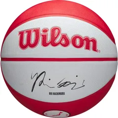 ウイルソン Wilson バスケット NBA PLAYER ICON バスケットボール アウトドア HACHIMURA 7号球 屋外 男子 中学生以上 ラバー ロサンゼルス レイカーズ 八村塁  4007101XB7 レッド/ブラックのサムネイル