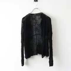 Archive センソユニコ Sensounico 刺繍入チュールレース 前開きショートカーディガン 40 ブラック┃黒 トップス【2400015033808】のサムネイル