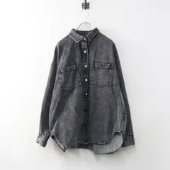 美品 24AW スタジオクリップ studio CLIP バヤコさんコラボ やわらかデニムBIGシャツジャケット F ブラックウォッシュ／【2400015037325】のサムネイル