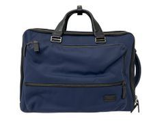 TUMI MISSION HARRISON ビジネスバッグ レザー グレー - メルカリ
