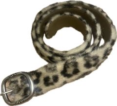 afb fur belt ファーベルト レオパード ヒョウ柄 S - メルカリ