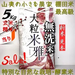 【ネオニコ殺虫剤：農薬不使用・超希少】棚田米／酵素米／令和７年　大粒米  みつひかり 玄米 ５キロ　「無洗米に精米」     （  他に　５キロ　５ｋｇ　５㎏　１０キロ　１０ｋｇ　１０㎏　）のサムネイル