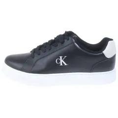 Calvin Klein (カルバンクライン) ロゴ型押し クラシックレザーコート ローカットスニーカー US9/26.5cm ブラック YM01435 YM01435 箱のサムネイル