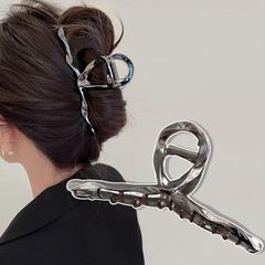 新品 Ferragamo ガンチーニ ヘアアクセ クリップ クリア フェラガモ