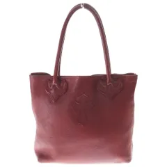 CHROME HEARTS (クロムハーツ) FS TOTE FSトート クロスパッチ付きレザートートバッグ レッドのサムネイル