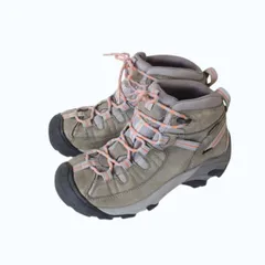 KEEN キーン レディース トレッキングブーツ TARGHEE Ⅱ 中国製 KEEN DRY 防水 ヌバックレザー グレー系 24cm （w-1620614）のサムネイル