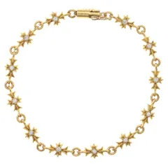 CHROME HEARTS (クロムハーツ) 22K TNY E CH PLS P/DIA タイニーE CHプラス ブレスレット PAVEダイヤ ゴールド BCA026のサムネイル