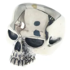 CRAZY PIG (クレイジーピッグ) EVIL SKULL RING LARGE エビル スカルリング シルバーのサムネイル