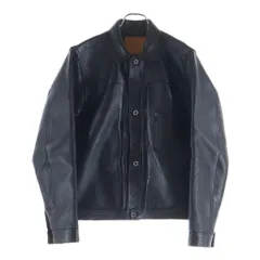JELADO (ジェラード) 44 LETHER JACKET フロント月桂樹ボタン ホースハイド レザージャケット ブラックのサムネイル