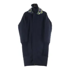 Y's (ワイズ) 15AW 裏地キルティング ウール混 リバーシブルロングコート レディース ネイビー YY-C06-804のサムネイル