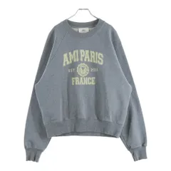 AMI Alexandre Mattiussi (アミアレクサンドルマテュッシ) Sweatshirt カレッジロゴ クルーネックスウェットトレーナー グレー USW010.747 USW010.747のサムネイル