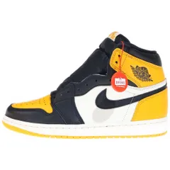 NIKE (ナイキ) AIR JORDAN 1 RETRO HIGH OG TAXI エアジョーダン 1 レトロ タクシー ハイカットスニーカー イエロー/ブラック US8.5/26.5cm 555088-711のサムネイル