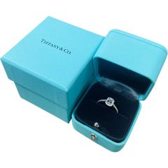 ティファニー ハートシェイプ ダイヤモンド リング 0.53ct Eカラー
