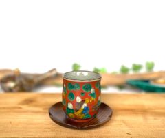 九谷焼 花瓶 本金七福神青粒 10号 酒井百華園 新品 箱付き メーカー