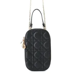 クリスチャン・ディオール スマホケース レディディオール Call'in Dior フォンホルダー カナージュ S0872ONMJ Christian Dior 黒のサムネイル
