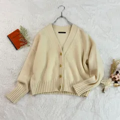 MACPHEE マカフィー トゥモローランド 長袖 ニット カーディガン Vネック カシミヤ混 オフホワイト レディース 12-02-85-02630のサムネイル