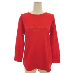 ロベルタディカメリーノ Roberta di Camerino ロゴプリント カットソー Tシャツ 長袖 レッド 40のサムネイル