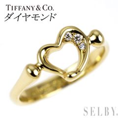 Tiffany&Co.ティファニーオープンハートk18 YG1.6センチ - メルカリ