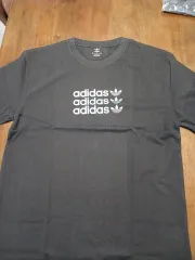 アディダス 3本線 ロゴ 半袖 Tシャツ ブラック