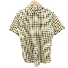 トミー TOMMY カジュアルシャツ L 黄 イエロー チェック柄 半袖 /SM28 ■ECA006のサムネイル