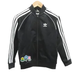 アディダスオリジナルス adidas originals × ハローキティ トラックジャケット ブルゾンジャケット ミドル丈 ロゴ 130cm 黒 ブラック /SM33 ■ECA006 女の子のサムネイル
