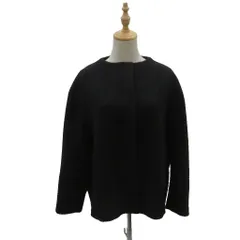 ボールジー BALLSEY トゥモローランド ノーカラーコート ミドル丈 36 ダークグレー /SM36 ■ECA006のサムネイル