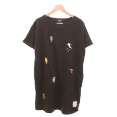 그라니후 graniph 게게게의 키타로 콜라보레이션 T셔츠 반소매 캐릭터 자수 F 챠콜 그레이 /JS ■ ECA006