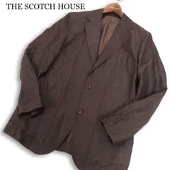 THE SCOTCH HOUSE スコッチハウス 春夏★ リネン 背抜き アンコン テーラード ジャケット Sz.S メンズのサムネイル
