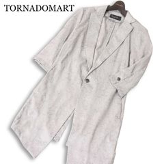 【新品 22SS】 TORNADOMART トルネードマート 春夏 7分袖 フラワーレースモデル ジャカード ロング ジャケット Sz.M　メンズ 22SS☆ TORNADOMART トルネードマート 春夏☆ 7分袖 フラワーレース
