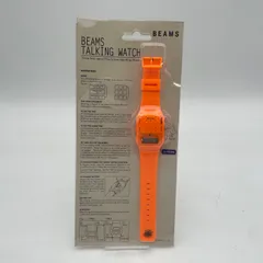 【未開封品】BEAMS ビームス TALKING WATCH 腕時計 オレンジのサムネイル