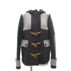 ジェイクルー J.CREW ダッフルコート ショート丈 トグルボタン 2 灰色 グレー チャコールグレー フード付き /SDのサムネイル