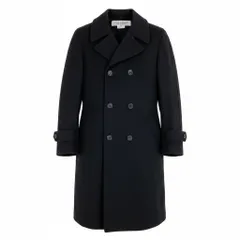Ef27 COMME des GARCONS トレンチコート アウター AD2010 日本製 XSサイズ ブラック ウール100％ レディース 女性用u02tのサムネイル